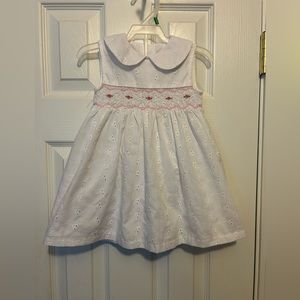 Mia Juliana Baby👶🏼Girl👧🏻Smocked Eyelet Dress👗Sz 18M